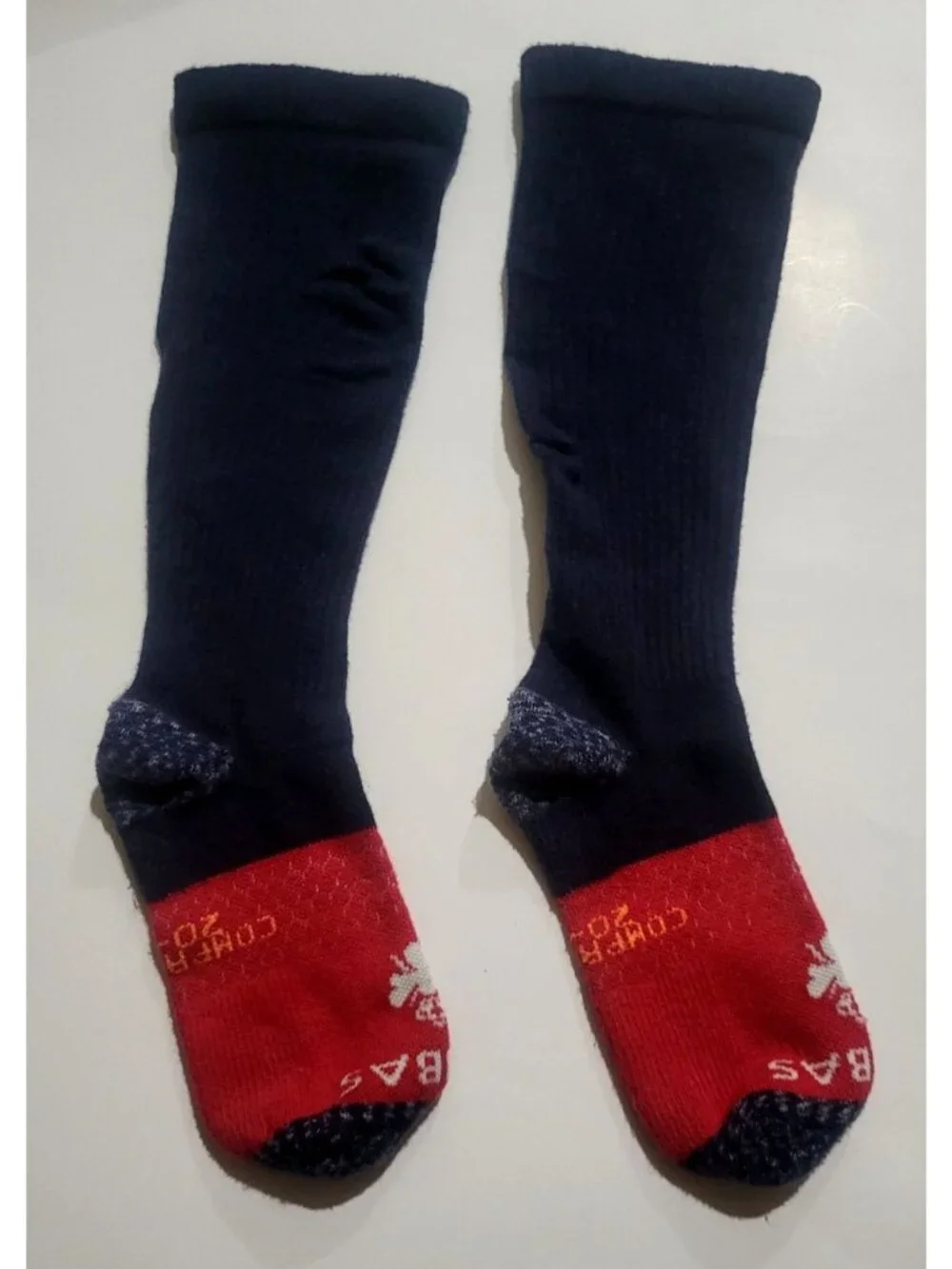 Bombas Navy & Red Everyday Compression Socks With Bee Logo 20-30 Size Large